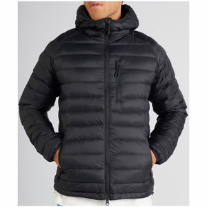 Vestes pour hommes Veste matelassée d'hiver pour hommes avec col à capuche Fermeture éclair Veste de rue d'extérieur pour hommes - Product Image 1