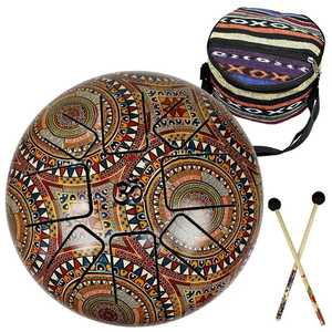 Happy <b>Drum</b> 6 Inches 8 Tones With Number Design <b>Hand</b> Disc Percussion Instruments Upgraded Steel for Beginner Adult Kids Wholesale - Product Image 4
