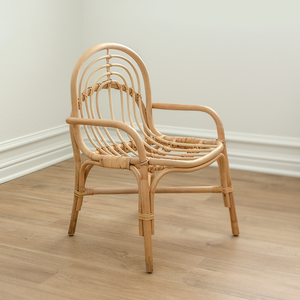 Meubles de chambre d'enfant, chaise en rotin tressé de la plus haute qualité, chaises naturelles pour enfants, décoration de chambre d'enfant - Product Image 2