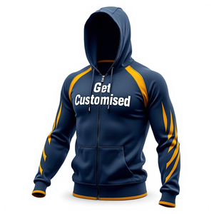 เสื้อฮู้ดดี้โอเวอร์ไซส์สำหรับผู้ชาย สไตล์สตรีทแวร์ พิมพ์ลายแบบซับลิเมชั่น ทนทาน ใส่สบาย ผลิตจากผ้าโพลีเอสเตอร์ 100% ผสมผ้าฝ้ายพื้นฐาน ให้ความสบายในชีวิตประจำวัน รับสั่งทำตามแบบ - Product Image 2