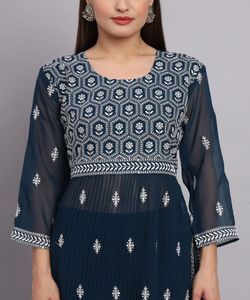 นวมคลุมหน้าสไตล์อินเดียปากีสถานพร้อมทําชุดผ้าฝ้ายผู้หญิงเย็บชุดผู้หญิงที่สง่างาม - Product Image 6