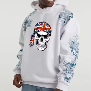 Sweat-shirt à capuche uni personnalisé pour homme, 100% coton, molleton épais et lourd / French Terry, séchage rapide - Product Image 6