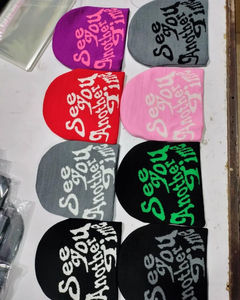 Bonnet de sport imprimé pour la course à pied et le cyclisme, impression DTG, tricot personnalisé, sublimation numérique, respirant, imperméable, unisexe, 100% acrylique - Product Image 2