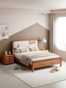 High Quality Modern Solid Heartwood <b>Bed</b> <b>Frame</b>, Bedroom Furniture - Product Image 3
