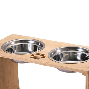 Alimentador de mascotas de acero inoxidable de altura ajustable, último cuenco de alimentación antideslizante para perros y gatos, producto de precio razonable - Product Image 2