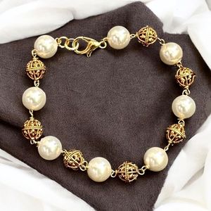 Natural Mother Of <b>Pearl</b> beads <b>Bracelets</b> From India Spiritual <b>Bracelet</b> - Product Image 1