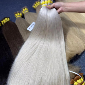 Cheveux humains vierges naturels vietnamiens de haute qualité en vrac à prix d'usine, 100% cheveux humains, couleur PLA02 - Product Image 1