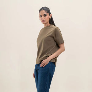 Camiseta informal de gran tamaño para mujer con ajuste relajado, perfecta para la moda urbana y el uso diario - Product Image 2