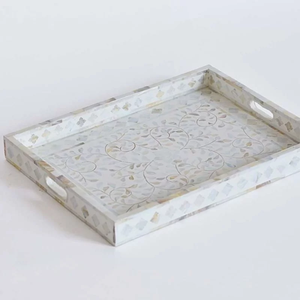 Vente chaude personnalisable Restaurant & Hôtel Plateau de service Incrustation de nacre avec incrustation d'os pour le service et la restauration - Product Image 6