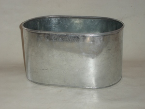 Pot de fleur en métal vintage, vente complète, maison de jardin, décoration, seaux métalliques, seau, jardinière galvanisée antique - Product Image 6
