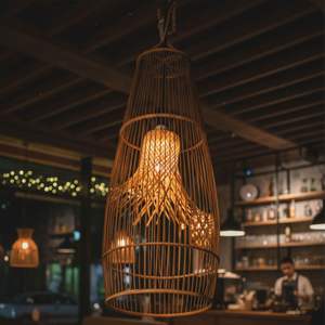 Lampe AGNIRA en rotin artisanal - Product Image 5