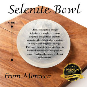 Vente en gros de bols en sélénite à prix d'usine Accessoires de cuisine et décoration intérieure Bols de table en cristal à énergie positive pour l'artisanat - Product Image 5