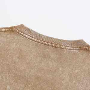 Camiseta de Moda Personalizada de Alta Calidad, Hombros Caídos, Estilo Urbano, 305g, 100% Algodón, Camiseta Extra Grande para Hombre, Camiseta con Lavado Ácido - Product Image 4