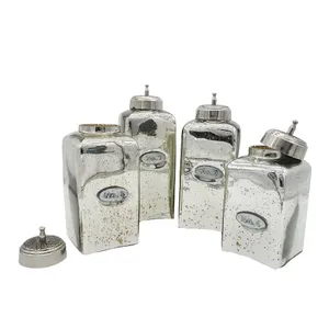 Caja de almacenamiento de latón decorativa para el hogar con cerradura Cajas de metal rectangulares en 3 tamaños para almacenamiento y decoración de accesorios - Product Image 2