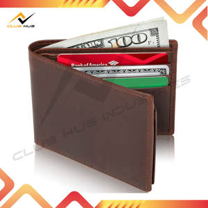 Genuine Leather Minimalist Bifold <b>Wallet</b> for <b>Men</b>-Durable RFID Blocking <b>Slim</b> Design with Customizable Color & Logo - Product Image 4