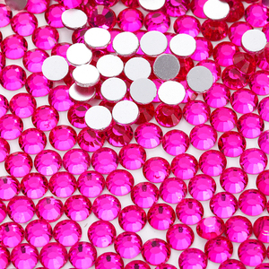 Fábrica a la venta, piedra de cristal sin fijación en caliente, serie roja, apliques, venta al por mayor, piedras preciosas, diamantes de imitación, parte posterior plana, bricolaje, Uds. 1440, 10 bruto - Product Image 4