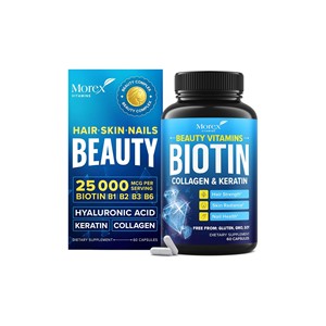 Supplément de collagène hyaluronique à la biotine et à la kératine OEM pour femmes Dosage en comprimés de capsules de complément alimentaire - Product Image 6