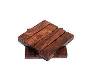 ที่รองแก้วไม้สำหรับใช้ในบ้านที่รองแก้วทำจากไม้ - Product Image 6