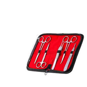 Kit de práctica de sutura de alta calidad con logotipo personalizado Diseño OEM Tijeras quirúrgicas manuales Material de acero Precio de fábrica - Product Image 1