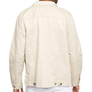 Veste en jean décontractée pour homme OEM, 100% coton, boutonnée, coupe oversize, pour la saison automne-hiver - Product Image 2