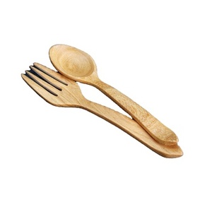Wooden Cutlery Set With Natural Finished Set of 2 <b>Flatware</b> Perfect for Dining Restaurant Hotel Ware and Kitchenware Use - Product Image 1