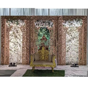 Moroccan Wedding <b>Antique</b> Decor <b>Frames</b> Panels Elegant Muslim wedding backdrop Handcrafted Golden <b>Photo</b> <b>Frame</b> DST Exports Canada - Product Image 1