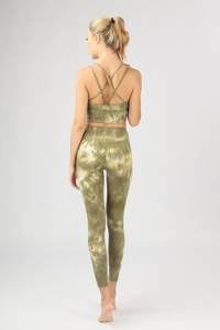 New 2026 Women Yoga Set Bandeau Crop <b>Top</b> Fitness Sets Seamless Bra <b>and</b> <b>Leggings</b> 2 Piece Women's Sets for Sale - Product Image 3