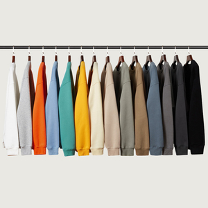 Sudadera de Forro Polar de Punto Extra Grande de 2 Piezas para Hombre, Venta al por Mayor, Logotipo Bordado Personalizado, Cuello Redondo, Estampado, Varios Colores, 100% - Product Image 2