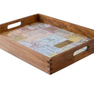 Assiette en bois carrée minimaliste, plateau à dessert en bois de hêtre pour café, collations ou charcuterie, vaisselle moderne en bois naturel - Product Image 3