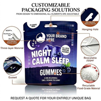 Sachet Doypack Personnalisable pour Bonbons Gélifiés à la Fraise avec Fenêtre et Fermeture Zip Refermable pour Emballage Alimentaire de Pralines