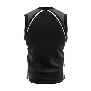 Uniforme de basketball unisexe sur mesure, best-seller, 100% polyester, vêtements de sport respirants, séchage rapide, grande taille, sans manches - Product Image 4