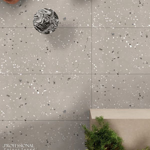 Collection de carreaux en porcelaine sculptés ETARNAL UMBER TERRAZZO - Product Image 1