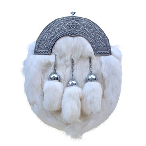 Sporran en fourrure de lapin léger en gros, logo personnalisé, version robe complète pour instruments de musique, haute qualité, toutes tailles disponibles - Product Image 1