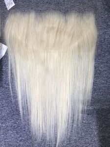 Venta al por mayor 13x4 Natural Straight Frontal 613 Rubio Color Grado-A Cabello humano virgen de Vietnam para niñas - Product Image 3