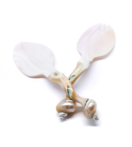 Ensemble d'ustensiles de service élégant en nacre blanche, cuillère de cuisine en nacre, salade pour restaurant, cuisine à domicile - Product Image 4