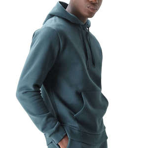 Sudaderas con Capucha de Felpa Gruesa de Poliéster/Algodón al por Mayor, Logotipo Personalizado en la Parte Delantera, Transpirables, Ecológicas, Peso de la Tela de 300 g para Hombre - Product Image 5