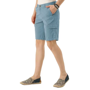 Shorts Cargo en Coton Taille Moyenne de Haute Qualité pour Hommes Conception Personnalisée Décontracté Couleur Unie Respirant Plus Size Vente en Gros Exportation BD Pas Cher - Product Image 6