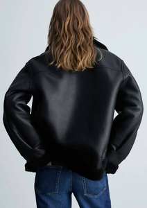 แจ็คเก็ตมอเตอร์ไซค์หนังวัวแท้คุณภาพสูงสำหรับผู้หญิง รุ่นใหม่ สำหรับฤดูร้อน ปกตั้ง ปิดซิป แต่งขอบขนแท้ - Product Image 2