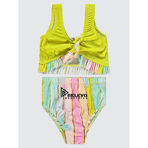 Women High Waist Bikini Set Two Piece Swimwear <b>Tummy</b> <b>Control</b> Beachwear Quick Dry Stretch Fabric Swimsuit - Product Image 6