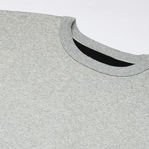 Pull à col rond en tricot lourd sur mesure, taille plus, pour homme, imperméable, anti-froissement, tissage durable, uni - Product Image 5