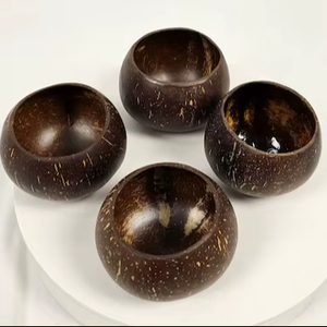 Tazón de Coco Natural Hecho a Mano, Ecológico, de Cáscara de Coco, para Servir Ensaladas, Smoothies, Frutas, Arroz y Uso en Restaurantes - Product Image 1