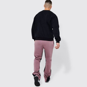 2024 Top Trending hombres Casual Sport Streetwear Flare Jogger pantalones transpirables apilados pantalones de chándal bolsillos tela cómoda - Product Image 2