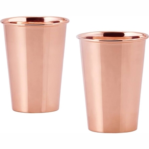 Dernier modèle de décoration de salle à manger artisanale de luxe de qualité supérieure Verres à eau en cuivre pur 100% Prix de gros Verre cuivré - Product Image 3
