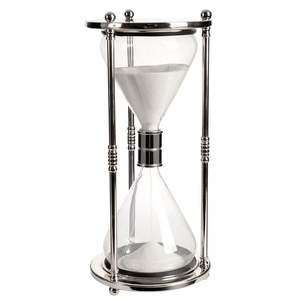 Stylish Handmade Eco-Friendly Metal <b>Hourglass</b> Timer Trendy Desk Office Decor Table Centerpiece Chic <b>Sand</b> Display Modern Design - Product Image 6
