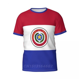 Número de nombre personalizado, Bandera de país de Paraguay, camisetas 3D, ropa, camiseta para hombres y mujeres, camisetas para fútbol, regalo para fanáticos del fútbol, tamaño de EE. UU. - Product Image 2