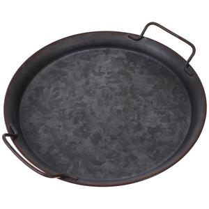 Bandeja de servicio de metal galvanizado negro de último diseño Bandejas para servir comida cena con tamaños 13,6X4,9 X2.9 pulgadas - Product Image 2