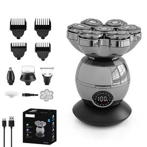 Afeitadora Eléctrica Inalámbrica para Hombre, Cabezal Rotatorio Recargable, Afeitadora Facial con Cuerpo Impermeable, Recortadora de Vello Lavable, Certificación IPX7 - Product Image 1