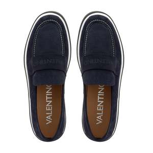 Mocassins en daim Valentino Sail en bleu sable - Product Image 4