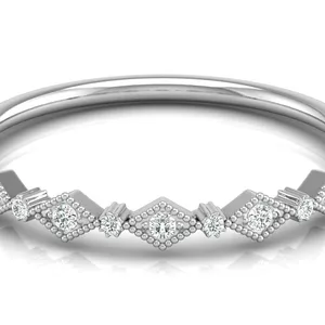 Anillos de joyería fina Joyería DE BODA Oro blanco sólido de 14K con anillo de compromiso de diamante natural redondo facetado cultivado en laboratorio