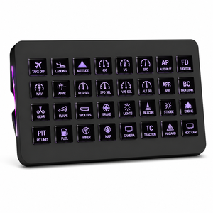 Panel de Control LCD con Teclado Programable MiraBox XL con Interruptores Dobles para Simulación de Carreras y Simulador de Vuelo - Product Image 1